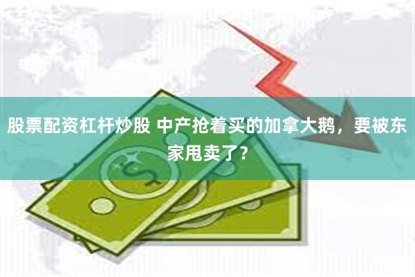股票配资杠杆炒股 中产抢着买的加拿大鹅，要被东家甩卖了？