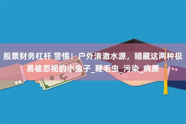 股票财务杠杆 警惕！户外清澈水源，暗藏这两种极易被忽视的小虫子_鞭毛虫_污染_病原