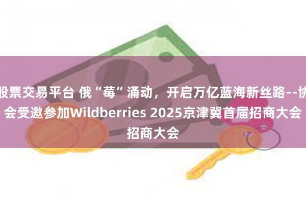 股票交易平台 俄“莓”涌动，开启万亿蓝海新丝路--协会受邀参加Wildberries 2025京津冀首届招商大会