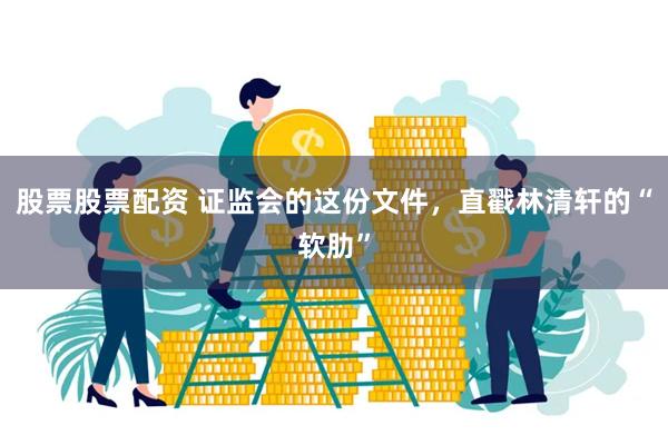 股票股票配资 证监会的这份文件，直戳林清轩的“软肋”