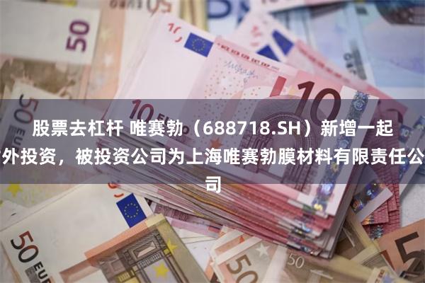 股票去杠杆 唯赛勃(688718.SH)新增一起对外投资,被投资公司为上海唯赛勃膜材料有限责任公司